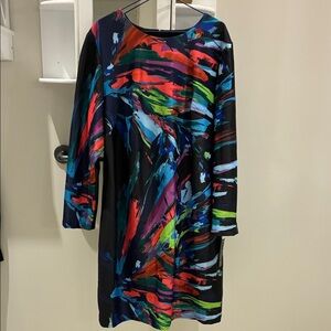 BNWT Maia Vibrant Multicolor Long Sleeve Dress 👵MT
